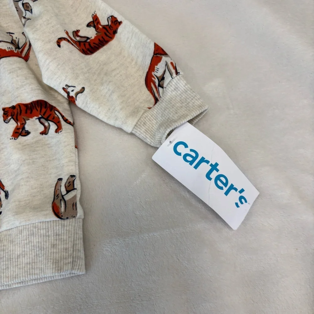 Carters nwt safari animal sweatshirt 6 month baby boy